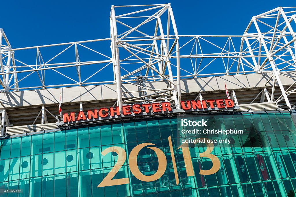 Stadio Old Trafford, Manchester United - Foto stock royalty-free di Ambientazione esterna