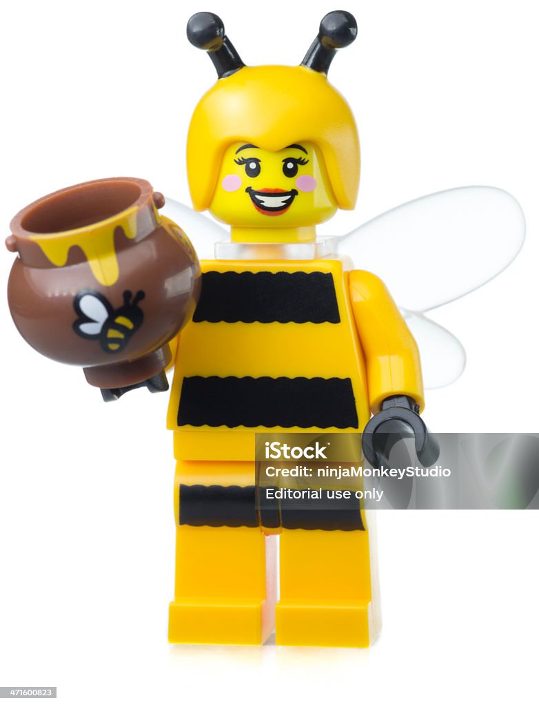 Bumble Bee Girl Lego Mini Figura - Foto de stock de Lego libre de derechos