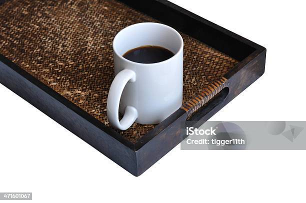 Tazza Di Caffè In Bambù Tessuto Vassoio - Fotografie stock e altre immagini di Arredamento - Arredamento, Arti e mestieri, Artigianato