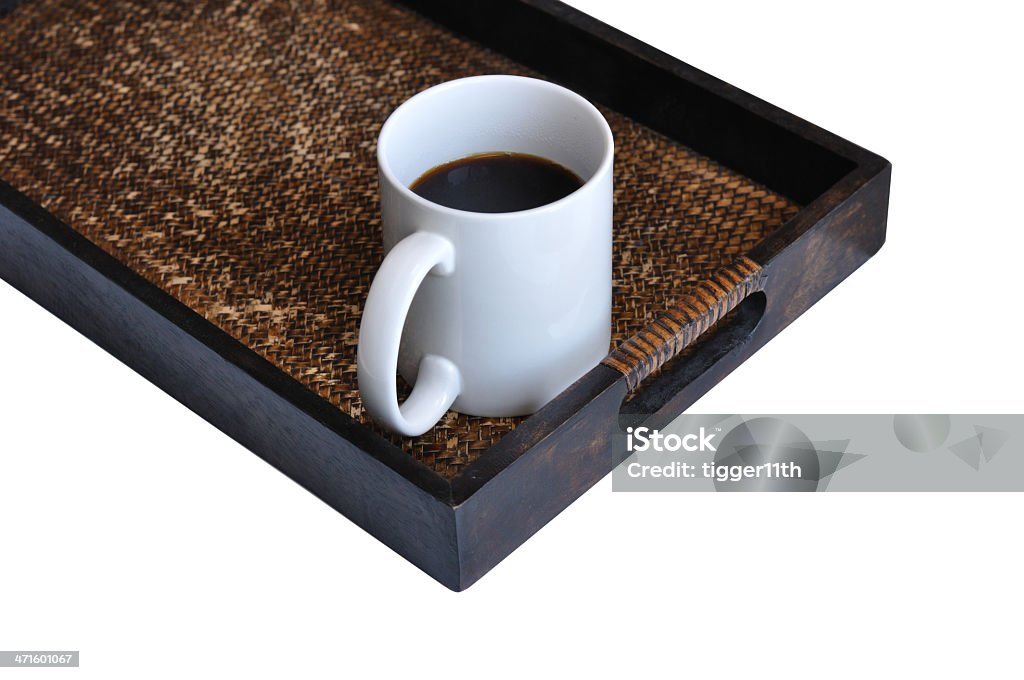 Filiżanka do kawy na Bambus wzór tacy - Zbiór zdjęć royalty-free (Abstrakcja)