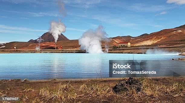 Central De Energia Geotérmicaturquesa Lago Islândia - Fotografias de stock e mais imagens de Ajardinado