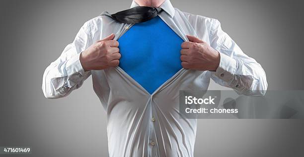 Foto de Empresário De Superherói e mais fotos de stock de Conceito - Conceito, Conceitos e temas, Despindo-se