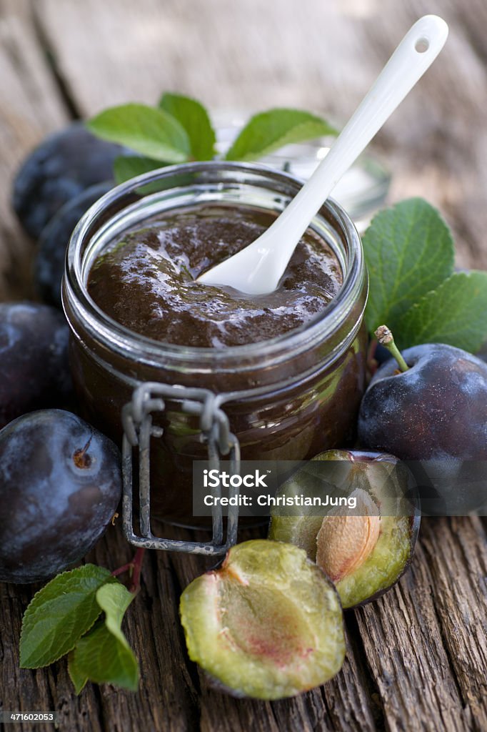 Plum burro - Foto stock royalty-free di Marmellata