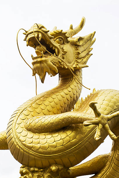 istock Statue of golden dragon 471602427
