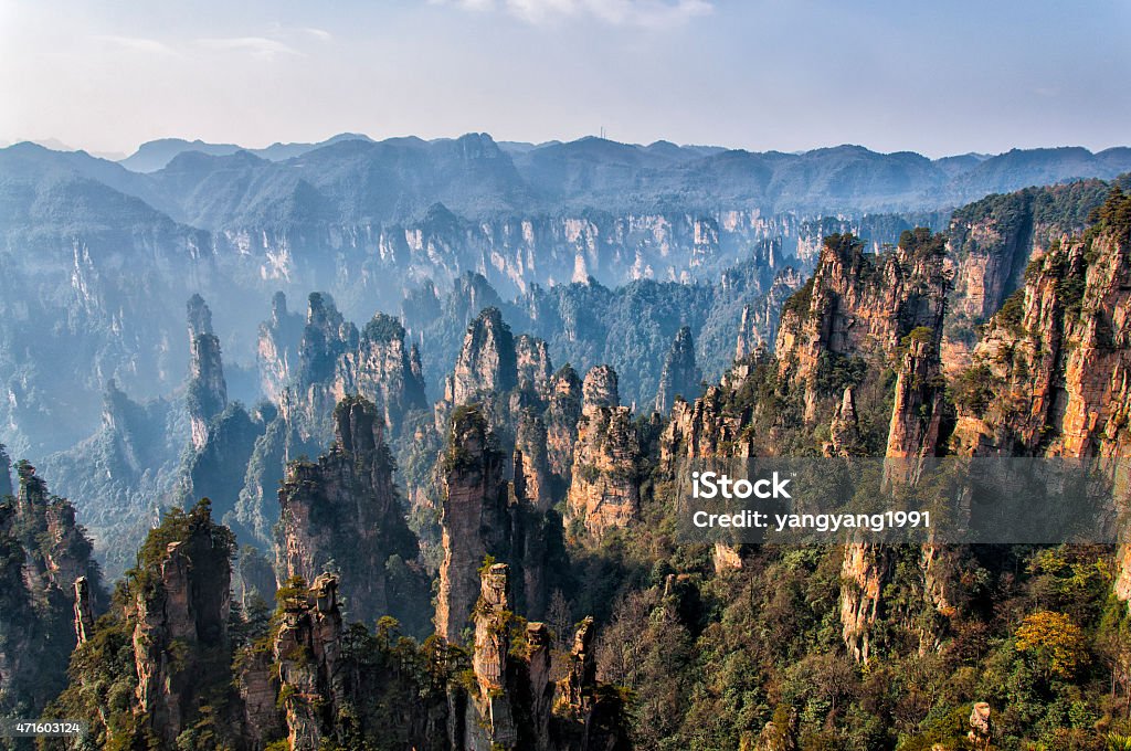 Zhangjiajie national geological Forest Park National Forest Stock Photo