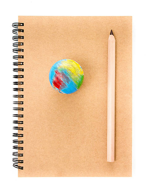 istock Notebook and pencil over white  background. Back to school 471603307