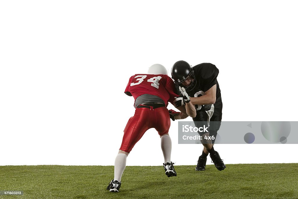 American football players en acción - Foto de stock de 20 a 29 años libre de derechos