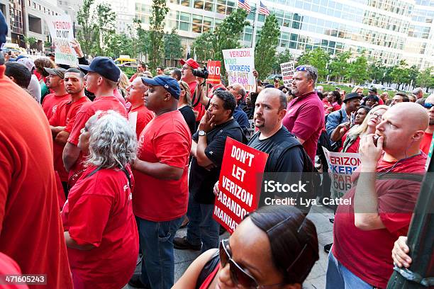 Demostración Verizon La Ciudad De Nueva York 1 Xxxl Foto de stock y más banco de imágenes de Acontecimiento