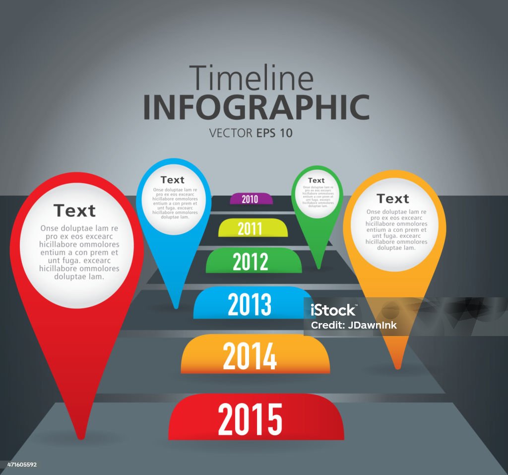 Timeline Comparison Graph Colorful Comparing Years Timeline Infographic With Graph Comparison ...