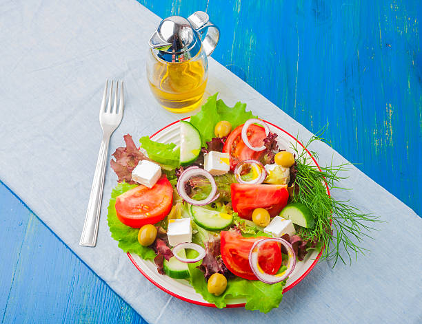 Mediterranean-Style Salad with Feta and Olives