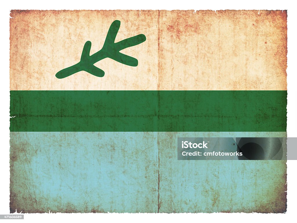 Гранж Флаг Лабрадор (Canadian регион) - Стоковые фото Без людей роялти-фри