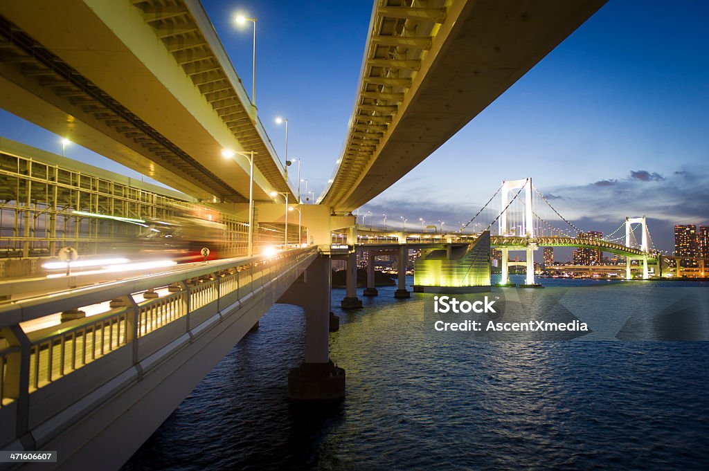 Tokio Rainbow Bridge - Zbiór zdjęć royalty-free (Architektura)