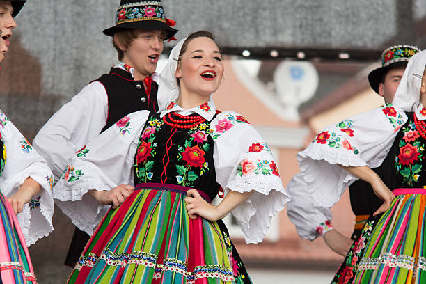 Folk dance stock photo