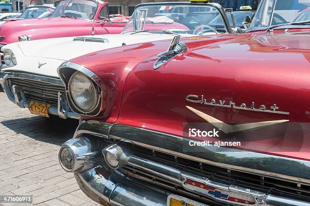 Velho Carro Americano Em Havana Cuba - Fotografias de stock e mais imagens de Acabado - Acabado, América Latina, Antigo