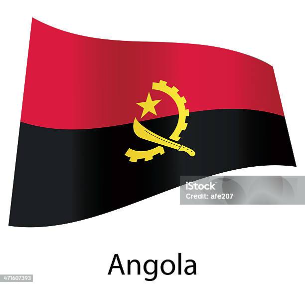 Vektorangola Flagge Isoliert Stock Vektor Art und mehr Bilder von Afrika - Afrika, Antarktis, Asien