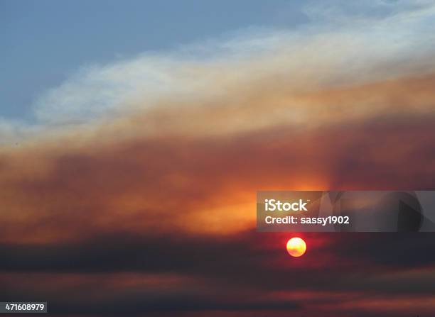 Sunset Arizona Clouds Smoke Stock Photo - Download Image Now - Agreement, Alpenglow, Arizona