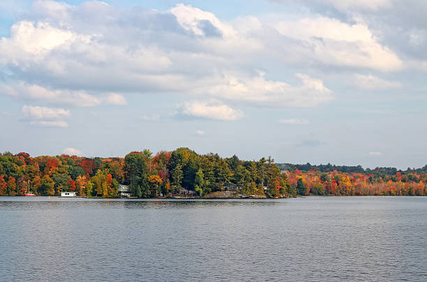 istock Lake Muskoka with Cottages 471609036
