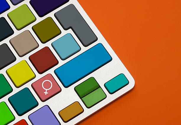istock Female Gender Sign on Keyboard 471609691