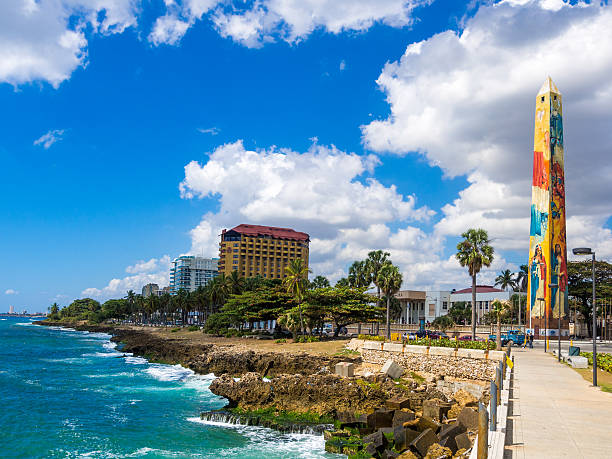 Santo Domingo waterfront, Dominican Republic stock photo