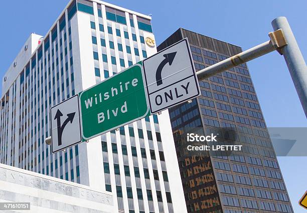 Wilshire Blvd Em Los Angeles - Fotografias de stock e mais imagens de Beverly Hills - Beverly Hills, Califórnia, Cidade