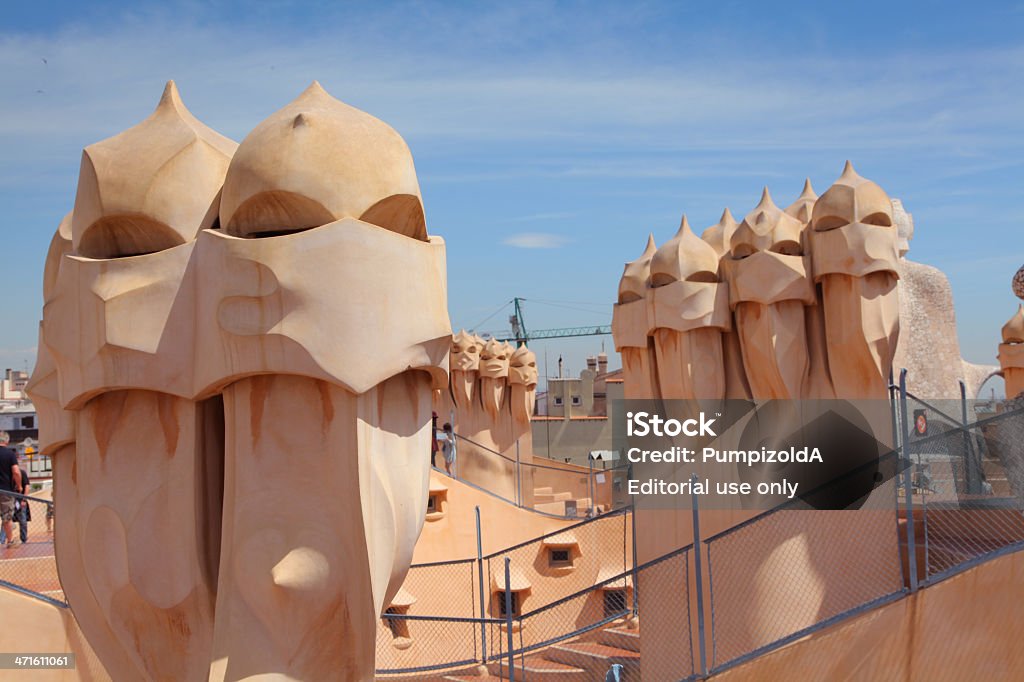 La Pedrera, Casa Mila - Foto de stock de Casa Milà royalty-free