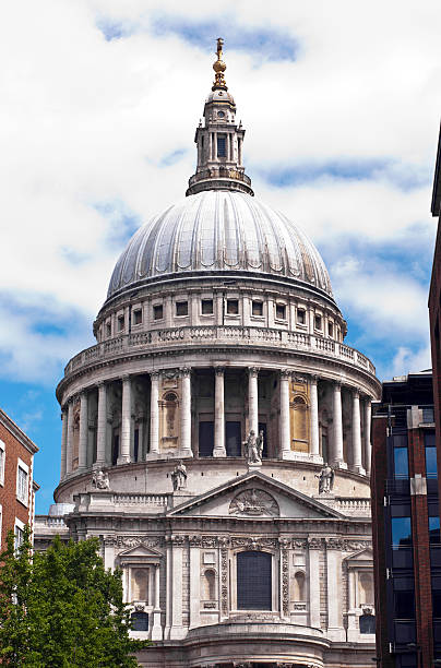 De arquitetura-Catedral de St Paul Londres, Inglaterra, Reino Unido - fotografia de stock