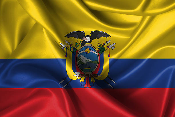 istock Wavy Flag of Ecuador 471612089