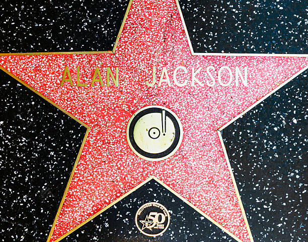 Singer Alan Jacksons Star On Hollywood Walk Of Fame Stock Photo - Download Image Now - iStock