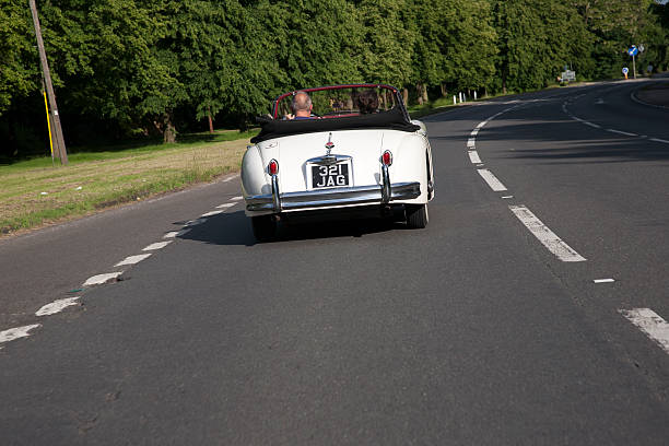 jaguar xk 150 - jaguar car vintage car collectors car personal land vehicle стоковые фото и изображения