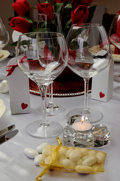 istock Close up of detail on wedding breakfast dining table setting 471613523