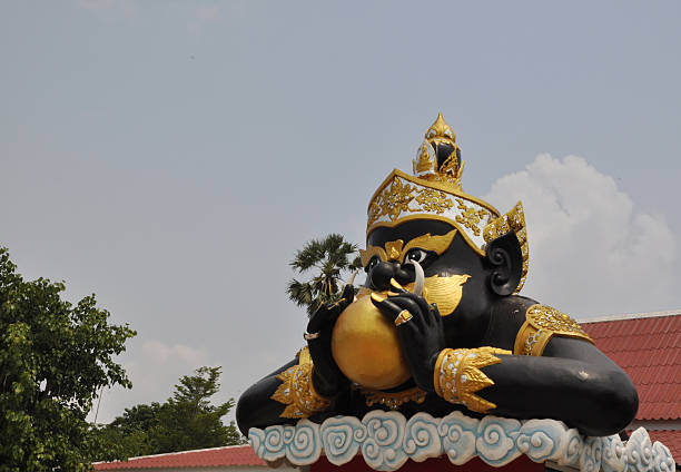 Hindu ganesha God Named Maha Ganapati at temple in thailand