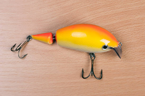 laranja fishin lure - hoby imagens e fotografias de stock