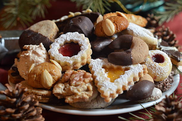 istock Christmas cookies on a plate 471616554