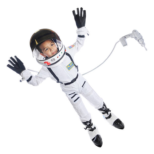 Space-Walking Kid stock photo