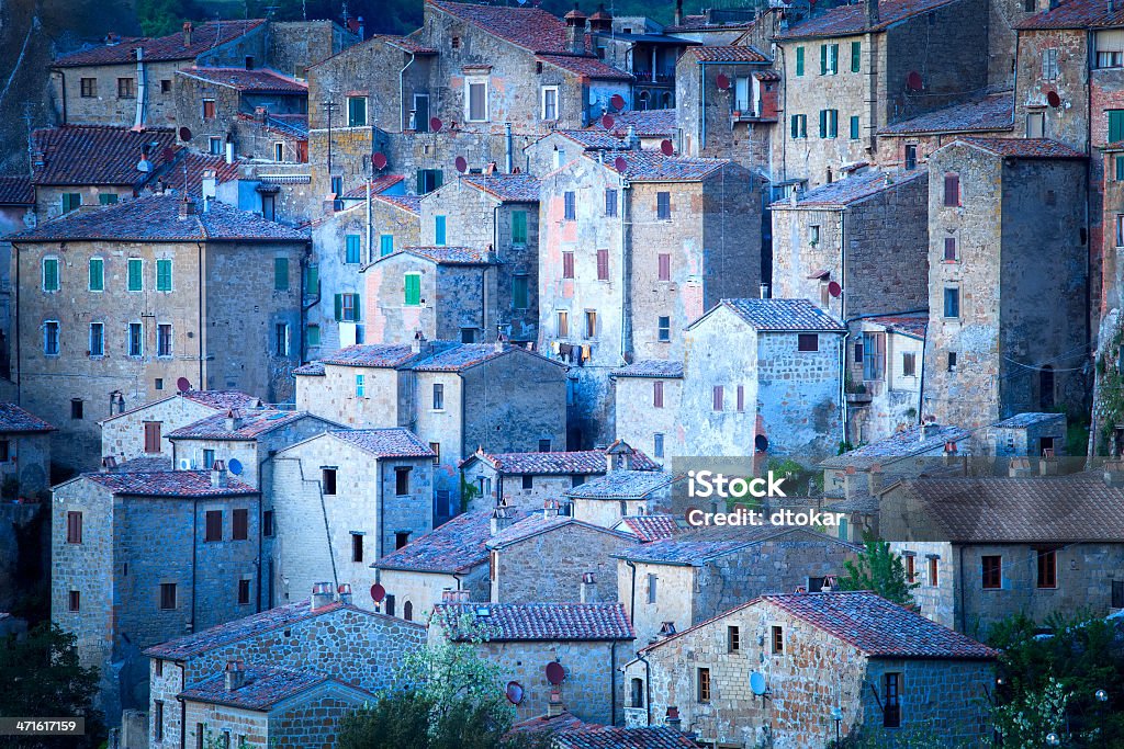 Ancient building in a row Italy  Ancient Stock Photo