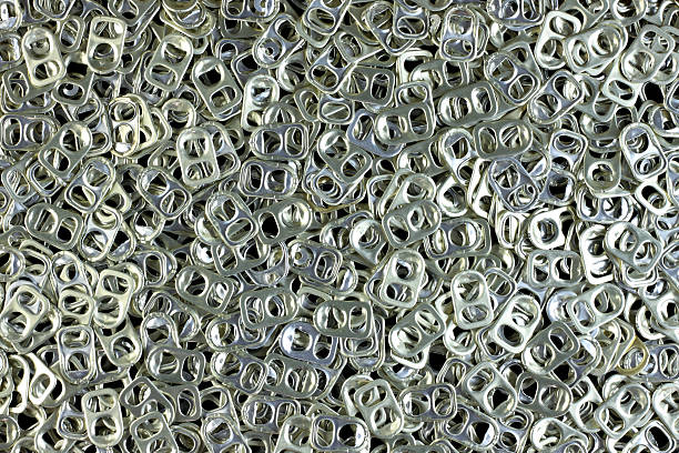 ring pull of cans stock photo