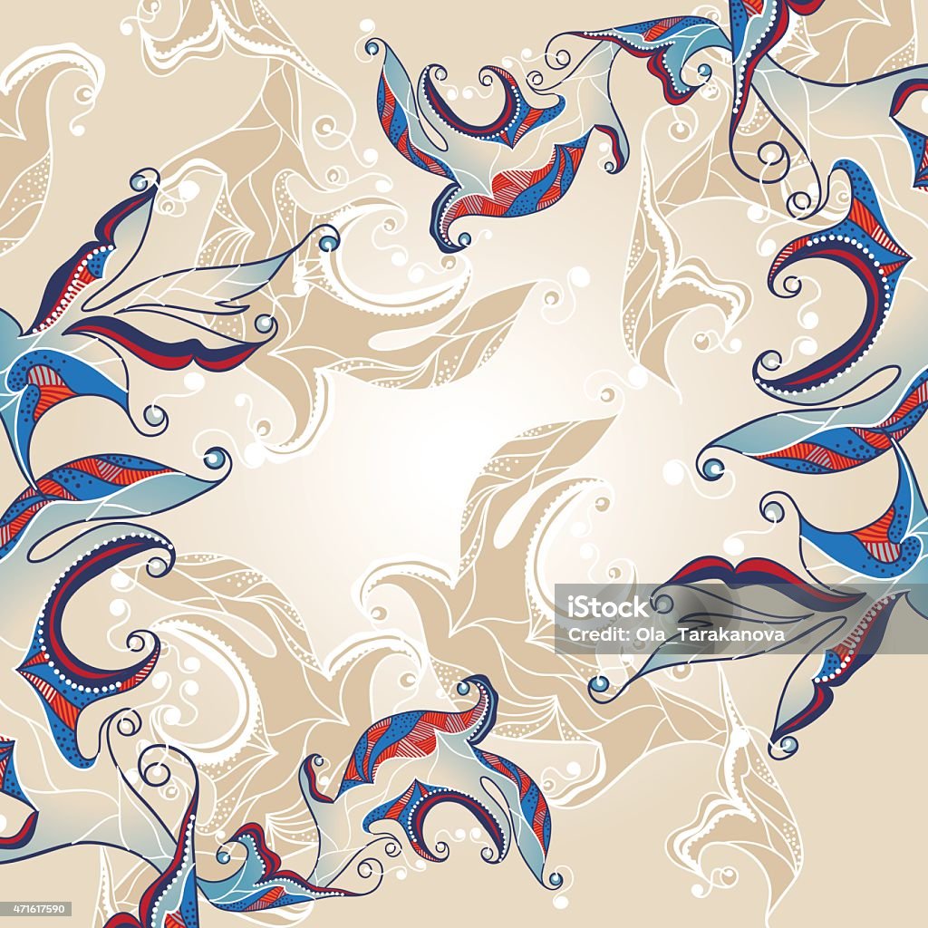 Asian ornament Decorative hand drawn illustration in vector format. 2015 stock vector