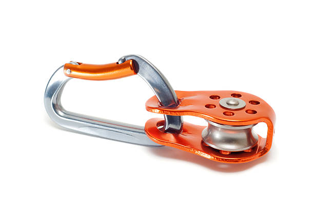 istock Carabiner with pulley 471619811