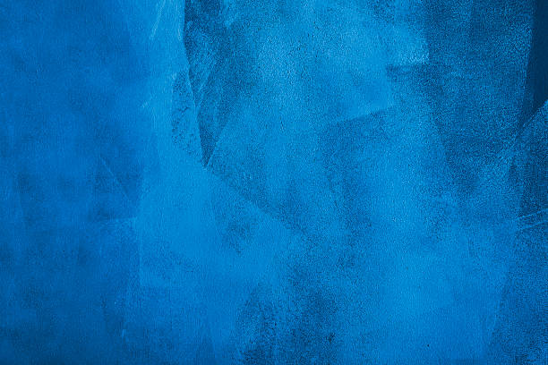 blue brush strokes in horizontale hintergrund - malfarbe stock-fotos und bilder