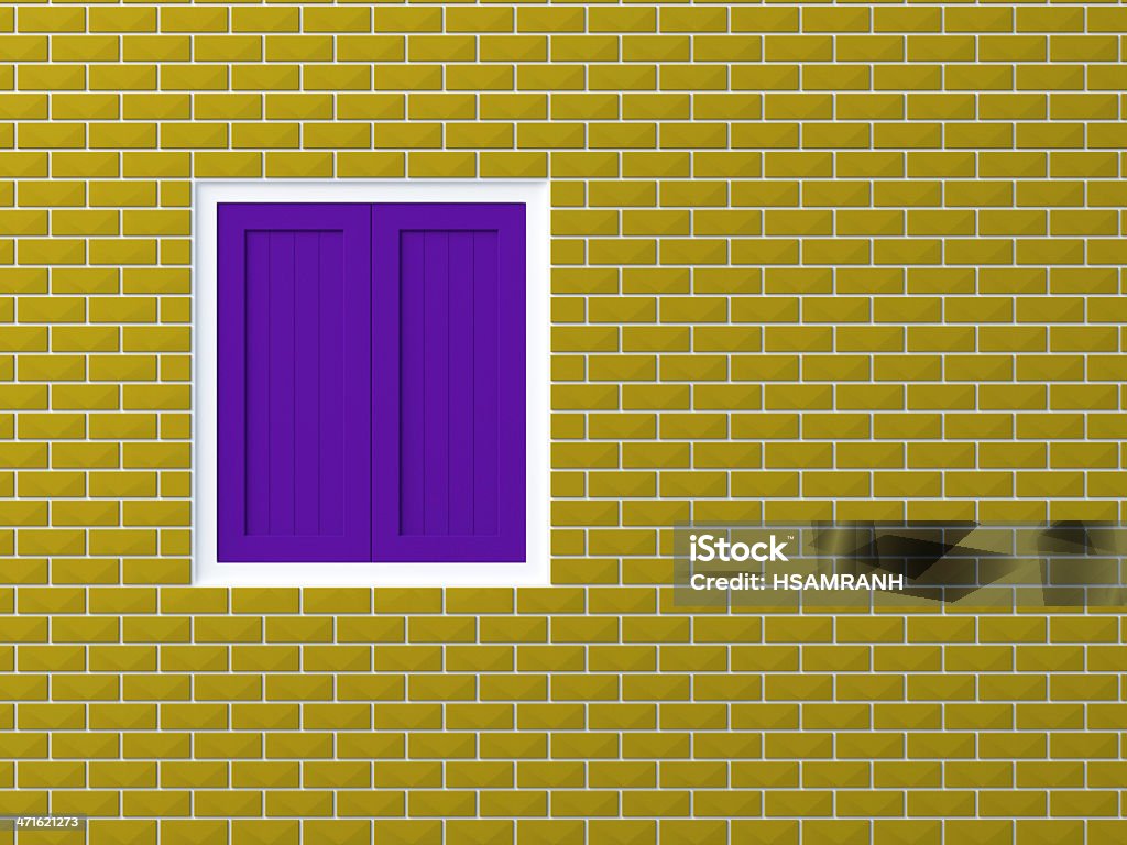 Nieprzejrzysty okno na Mur z cegły - Zbiór zdjęć royalty-free (Bez ludzi)
