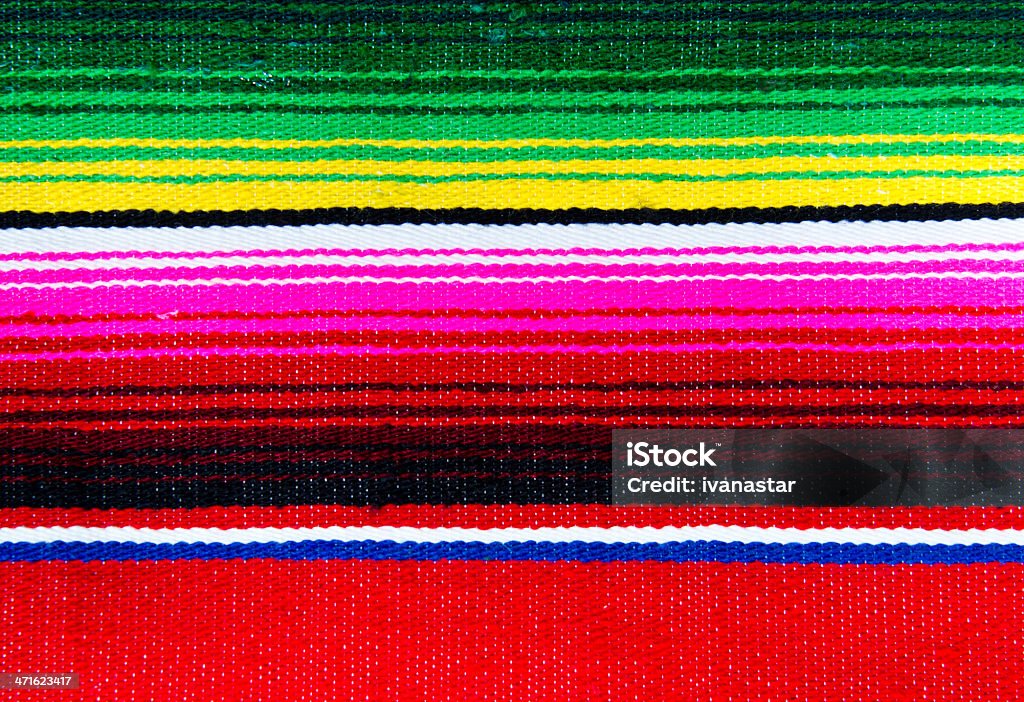 Mexican Serape Blanket, Textile Background Mexican Serape Blanket Background Art And Craft Stock Photo