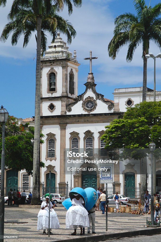 Brasileño Baiana mujer vestido tradicional Pelourinho Salvador, Brasil - Foto de stock de Adulto libre de derechos