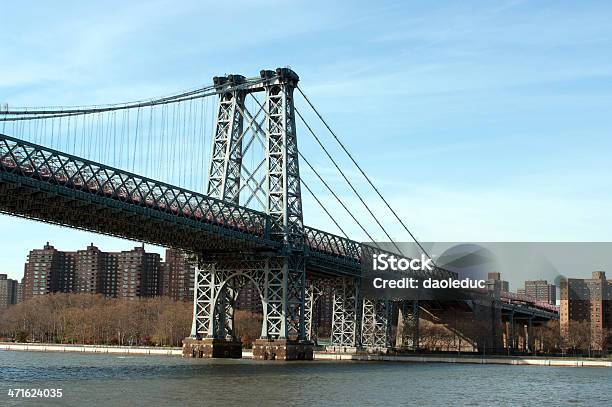 Foto de Ponte De Manhattan Vista Do Rio Hudson e mais fotos de stock de Alto - Descrição Geral - Alto - Descrição Geral, Arquitetura, Azul