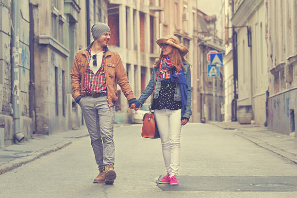 istock Couple enjoying outdoors in a urban surroundings. 471624390