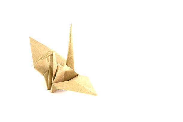 istock Origami Bird made of bag Paper 471624549