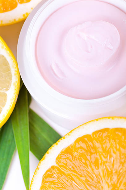 istock Fruit organic nutrition facial cream 471624786