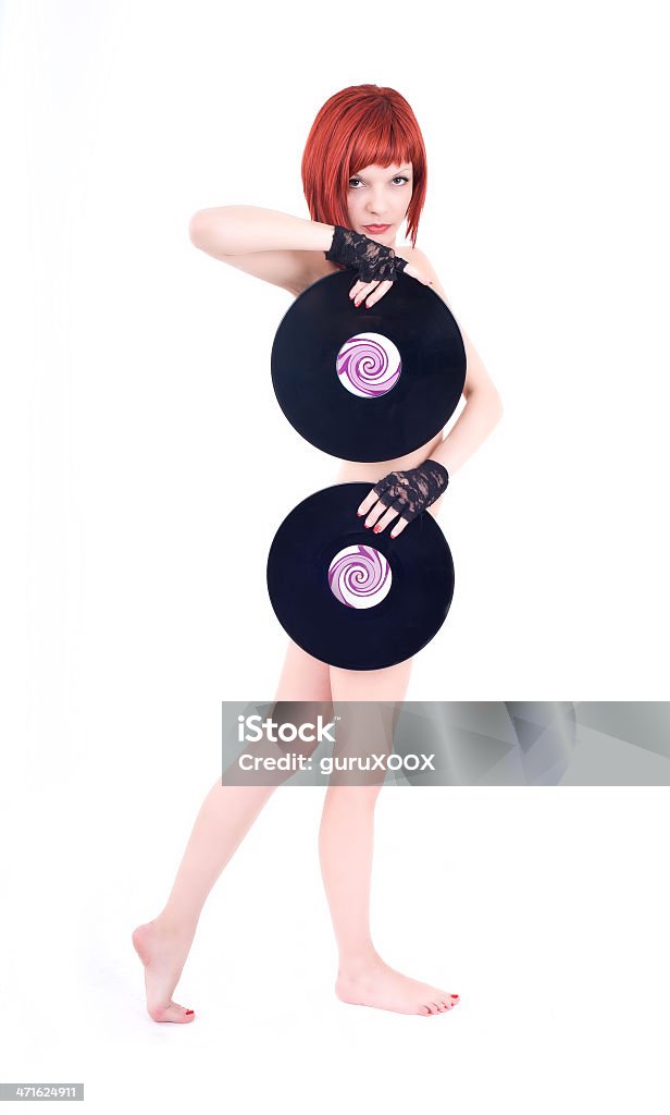 disco Mädchen Nackt - Lizenzfrei Frauen Stock-Foto