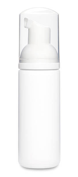 deodorante bottiglia modello bianco - hair gel beauty and health isolated medicine foto e immagini stock