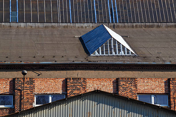 istock Fragment of an industrial building 471625544