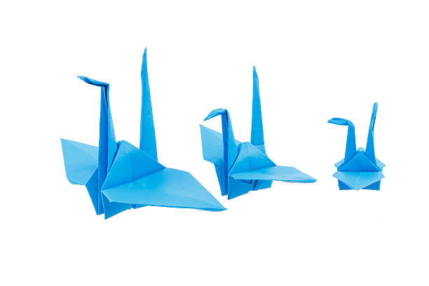 istock Origami Bird isolated on white background 471625563